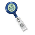 Round Custom Translucent Plastic Badge Reel